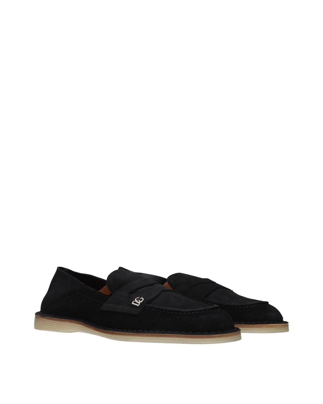 Dolce & Gabbana Black Loafers Suede