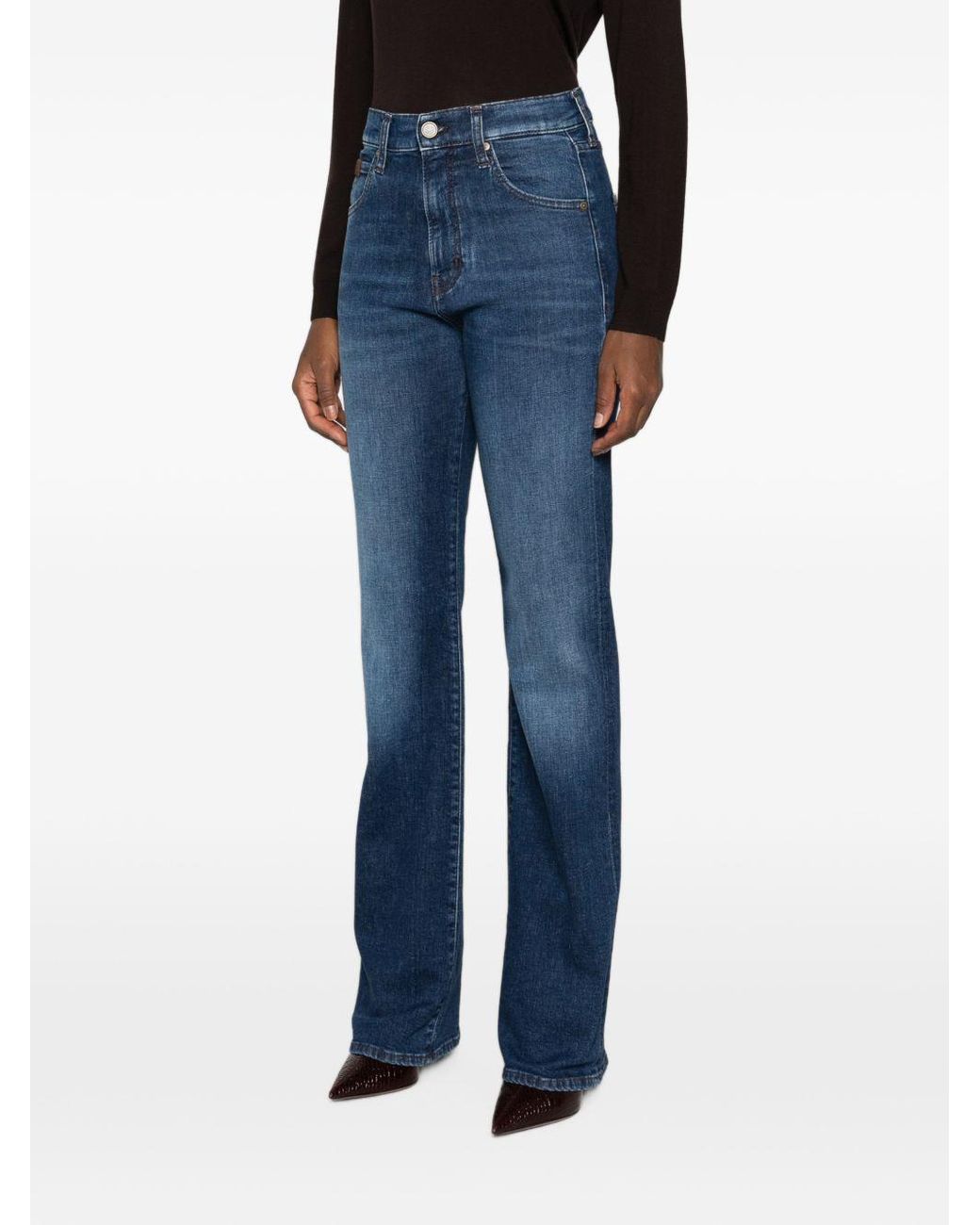 Jacob Cohen Blue Straight-Leg Denim Jeans