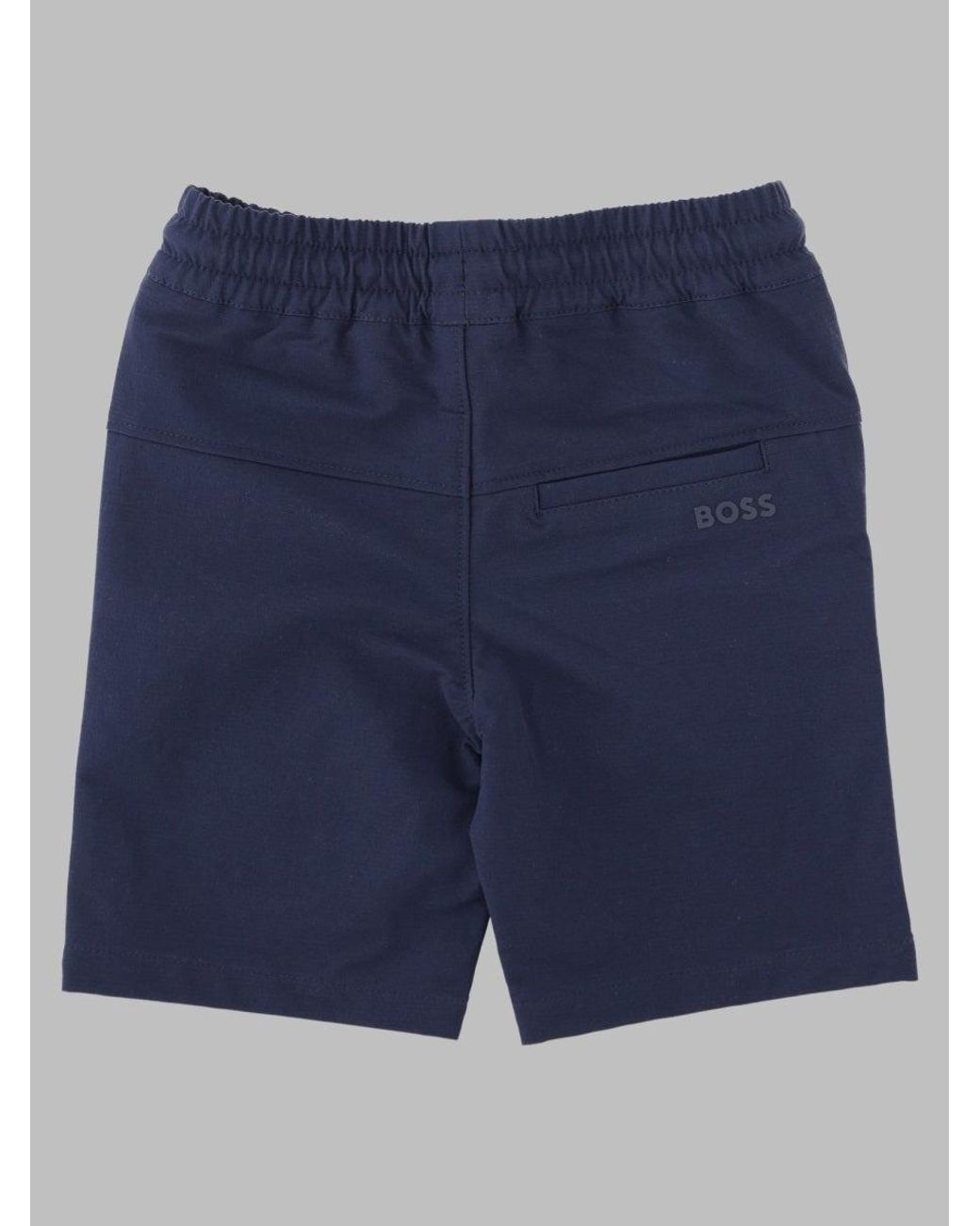Boss Blue Boys Stretch Shorts