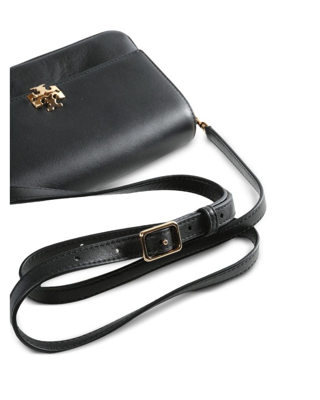 Tory Burch Black Charlie Small Shoulder Bag With Logo