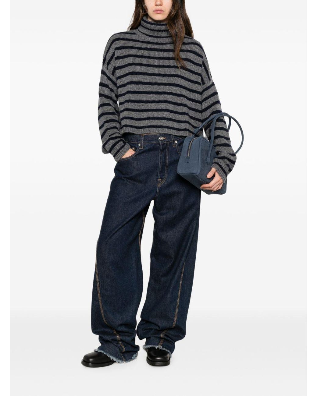 Lisa Yang Black Zerlina Cashmere Turtle-Neck Sweater