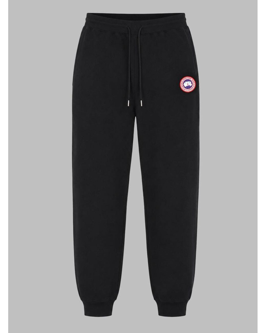 Canada Goose Black Cotton Fleece Jogger Pants for men