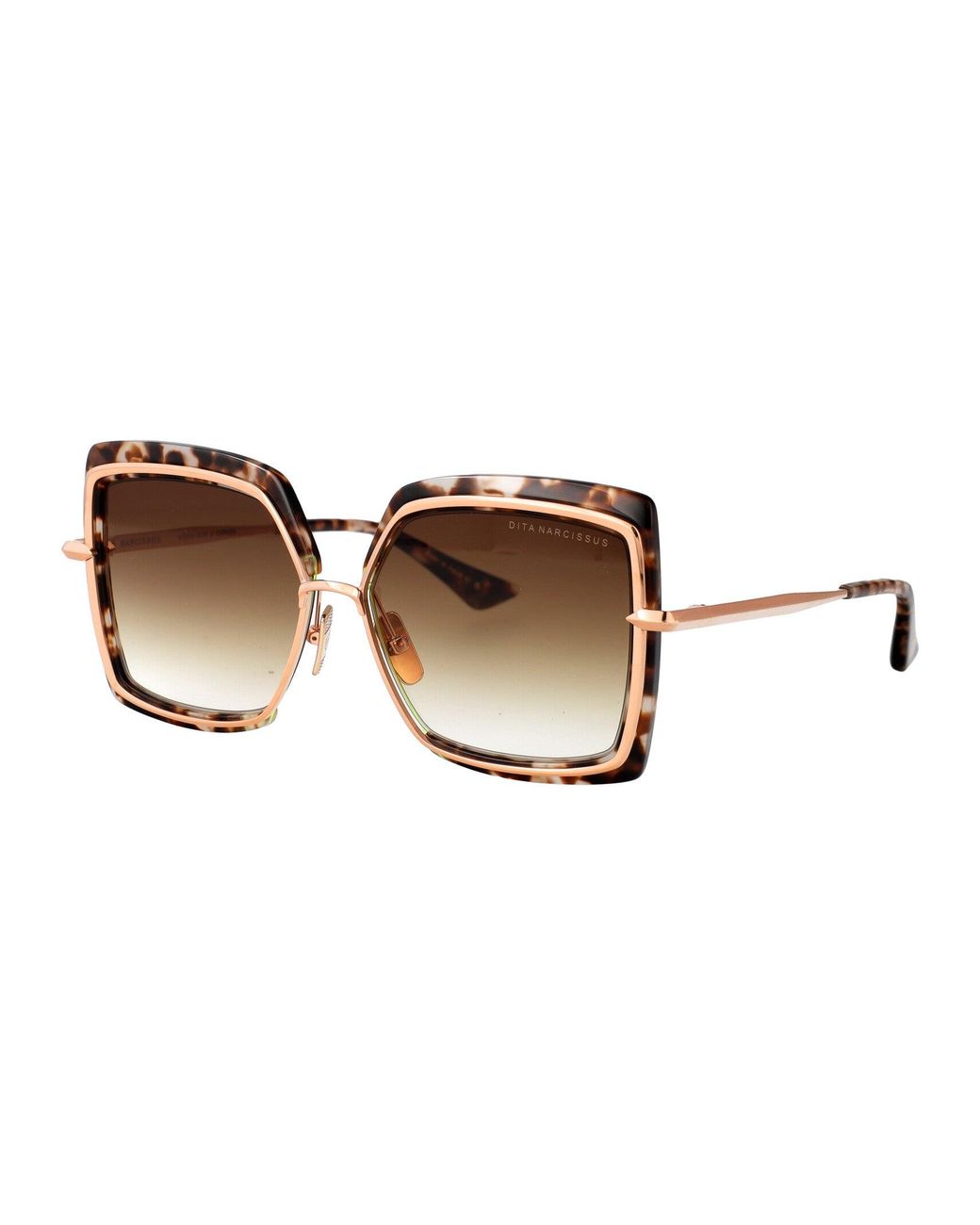 Dita Eyewear Brown Butterfly Sunglasses Dts503 02 Cmt Rgd