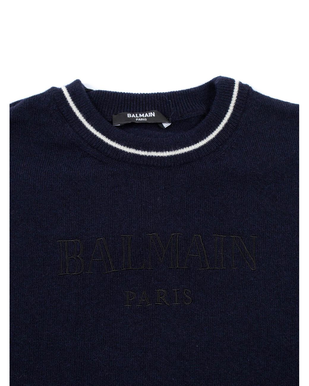 Pull en maille Balmain en coloris Blue