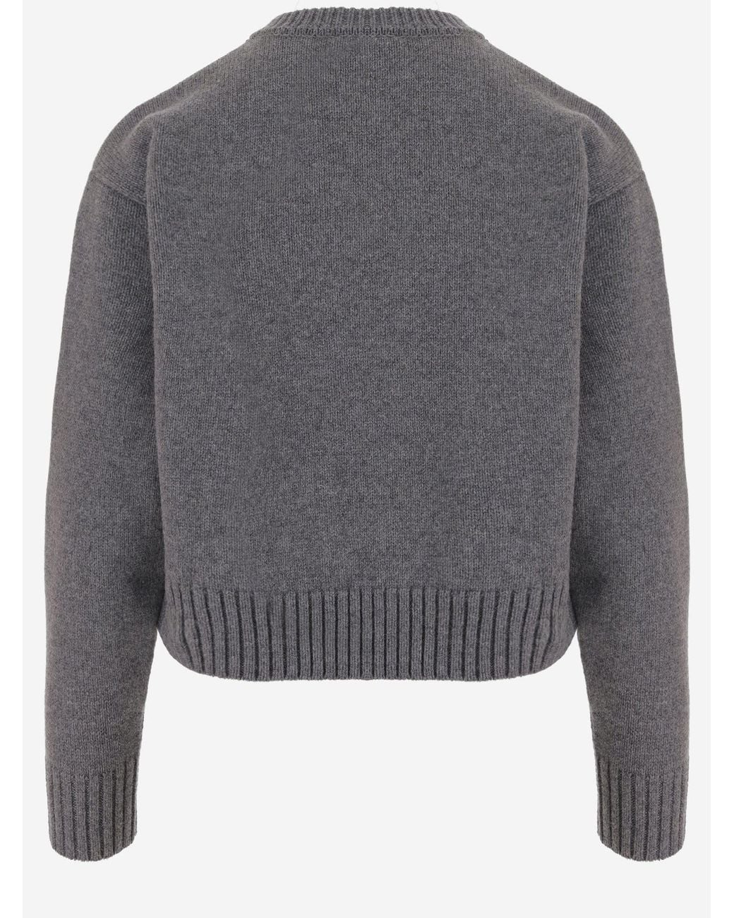 Patou Gray Sweater Wool And Cashmere