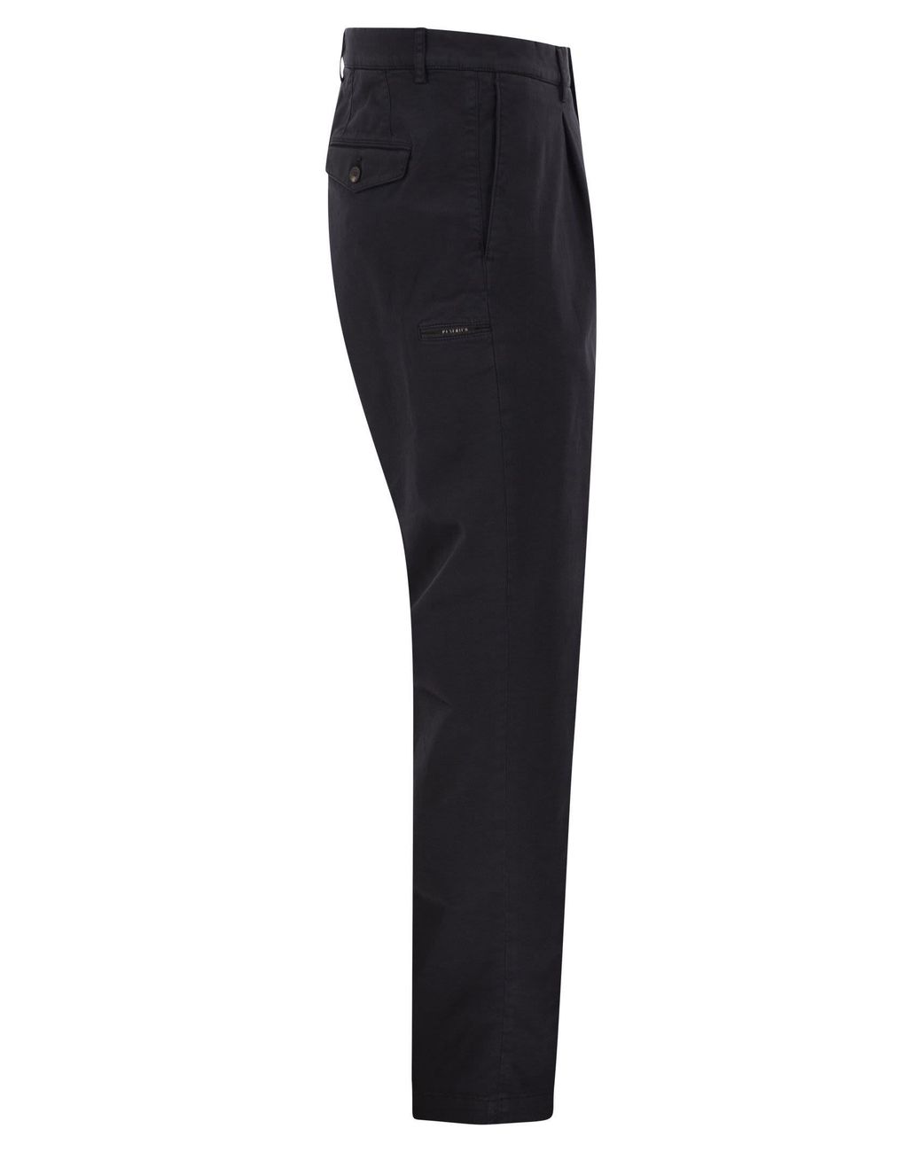 Peserico Blue Stretch Cotton Chino Trousers for men