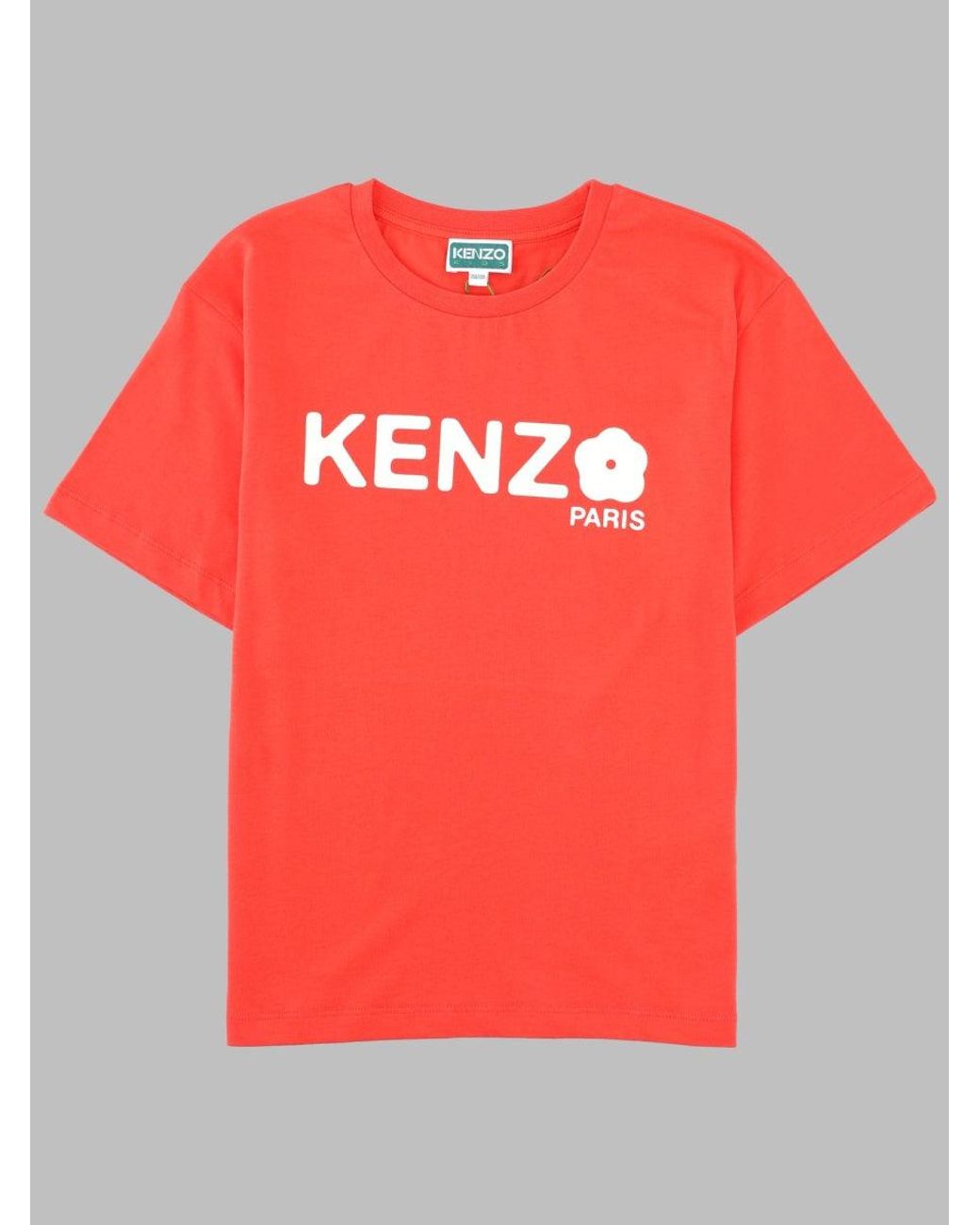 KENZO Pink T-Shirt Con Stampa Logo