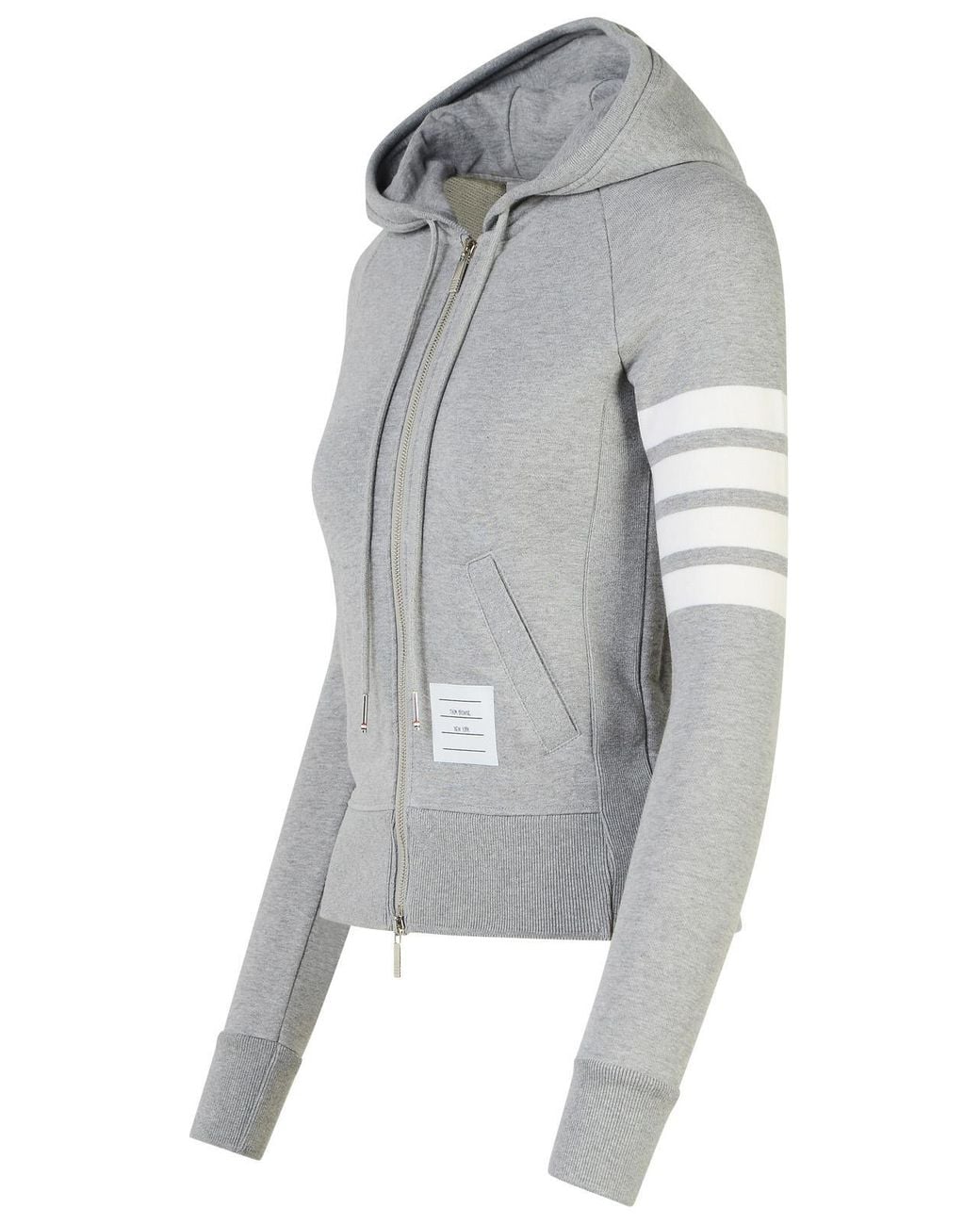 Thom Browne Gray '4-Bar' Cotton Sweater