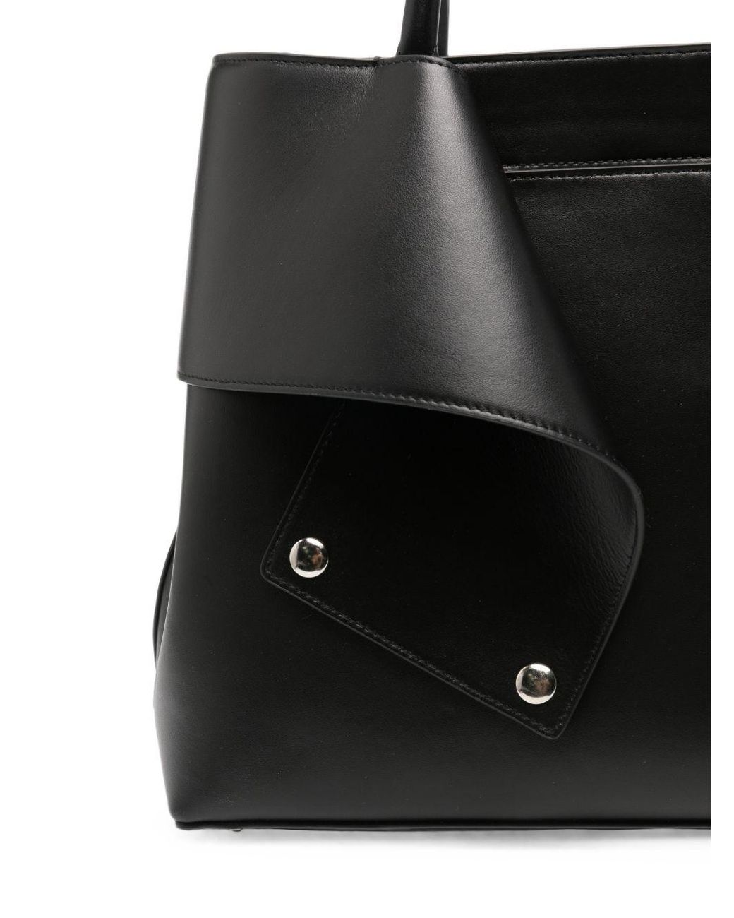 Totême Black Mercer Leather Shoulder Bag