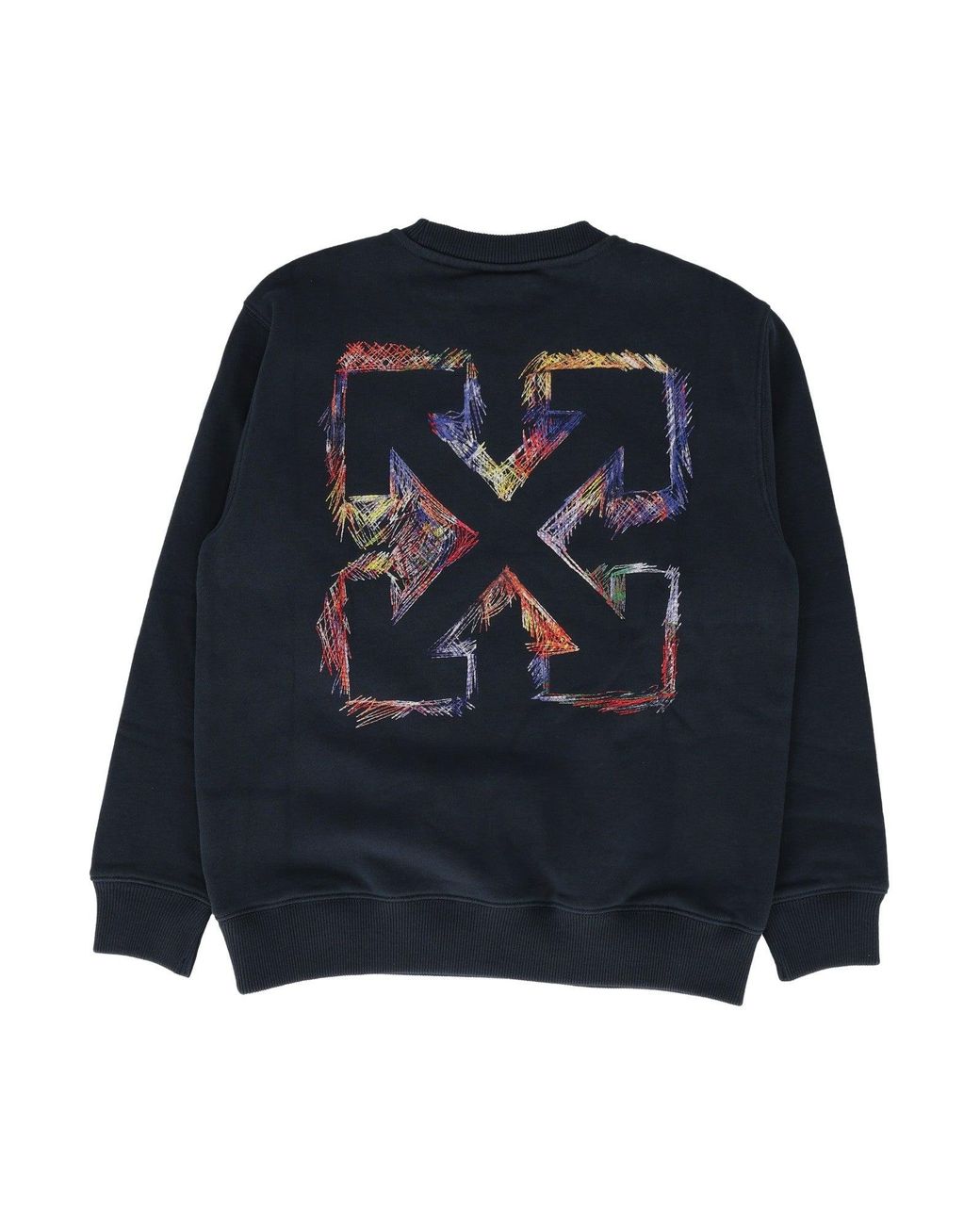 Off-White c/o Virgil Abloh Blue Arrow Pencil Crewneck