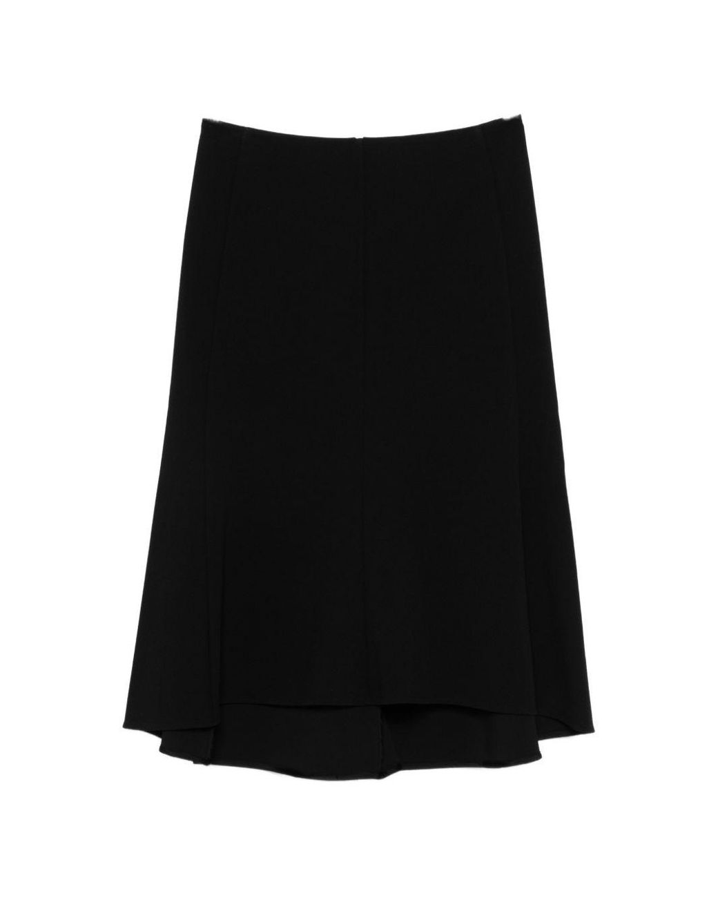 Jil Sander Black Asymmetric Short Skirt