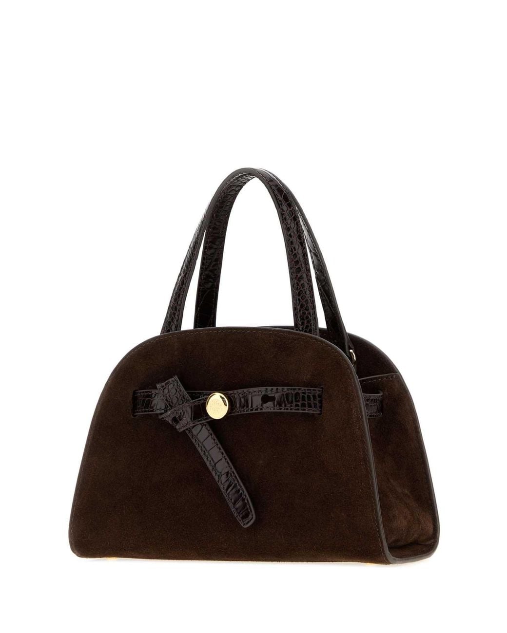 Tory Burch Black Suede Romy Handbag