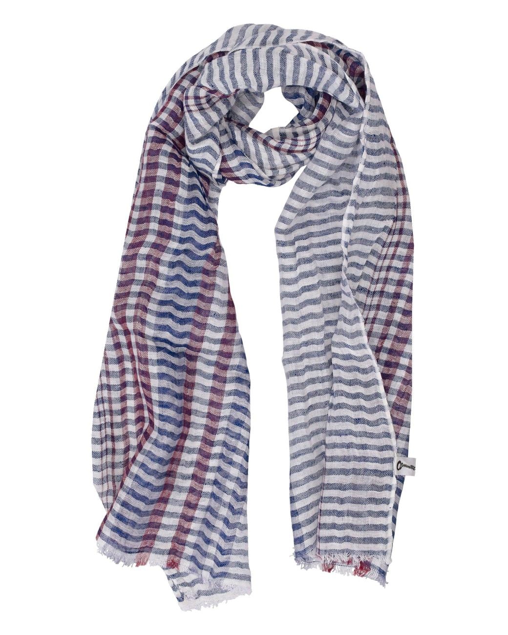 LA ROSE Blue Stripes Scarves
