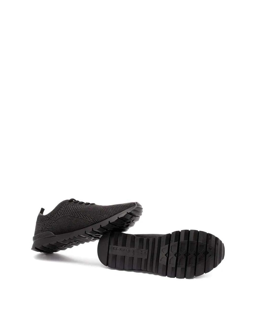 Kiton Black Lace-Up Sneakers for men