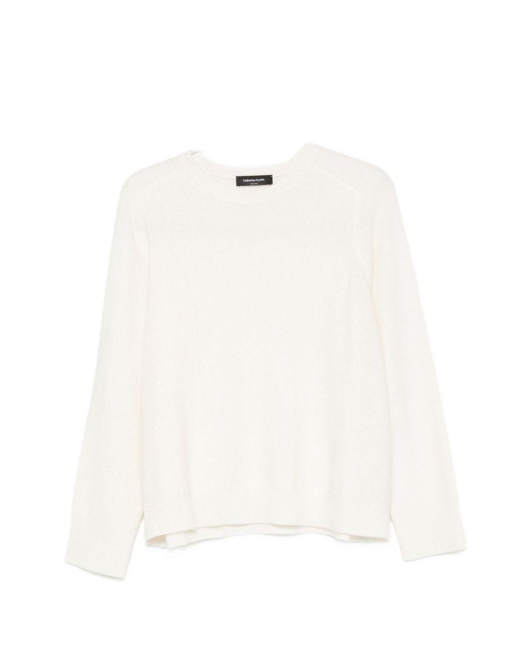 Fabiana Filippi White Wool And Silk Blend Sweater