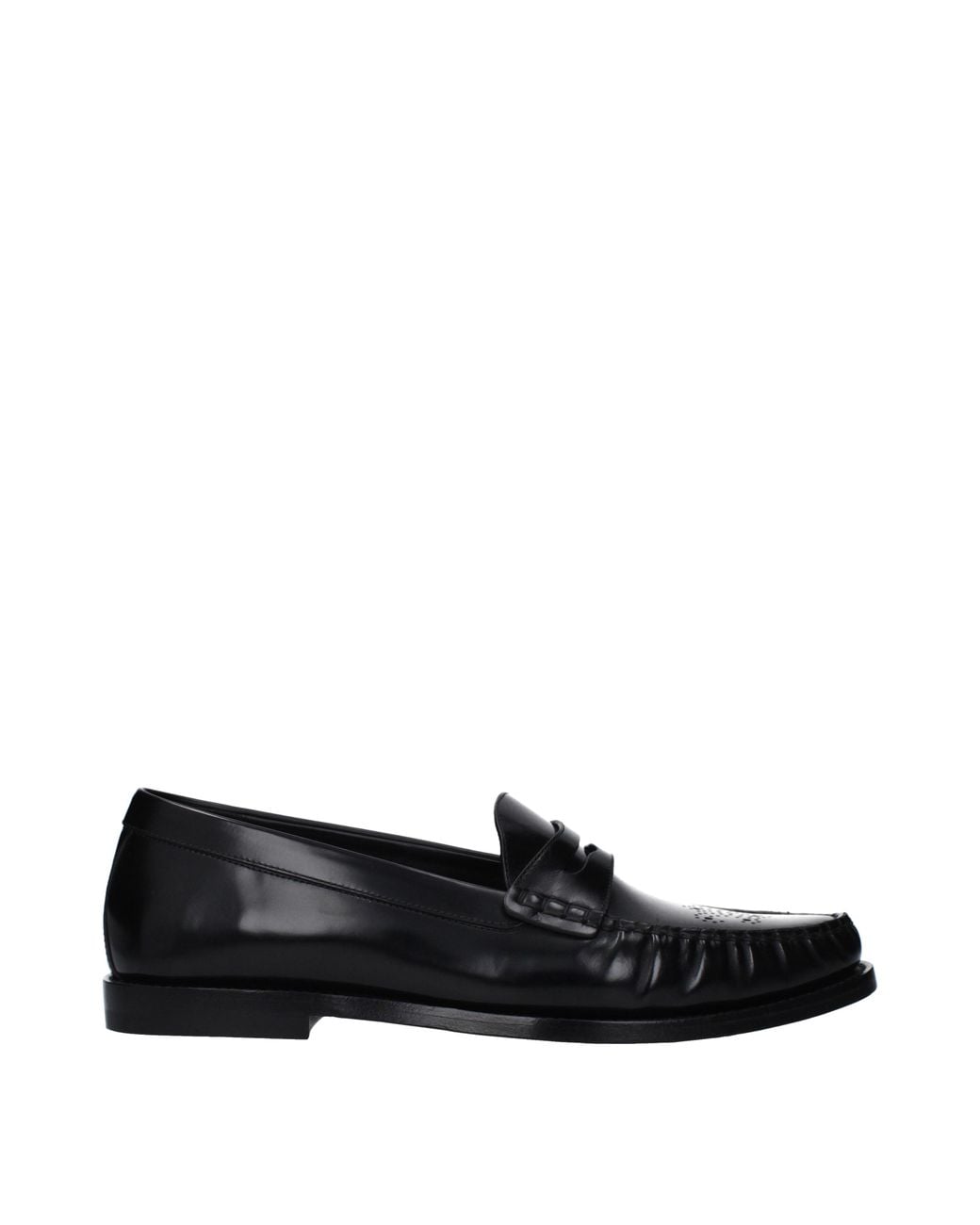 Céline Black Mocassini Uomo Pelle Nero