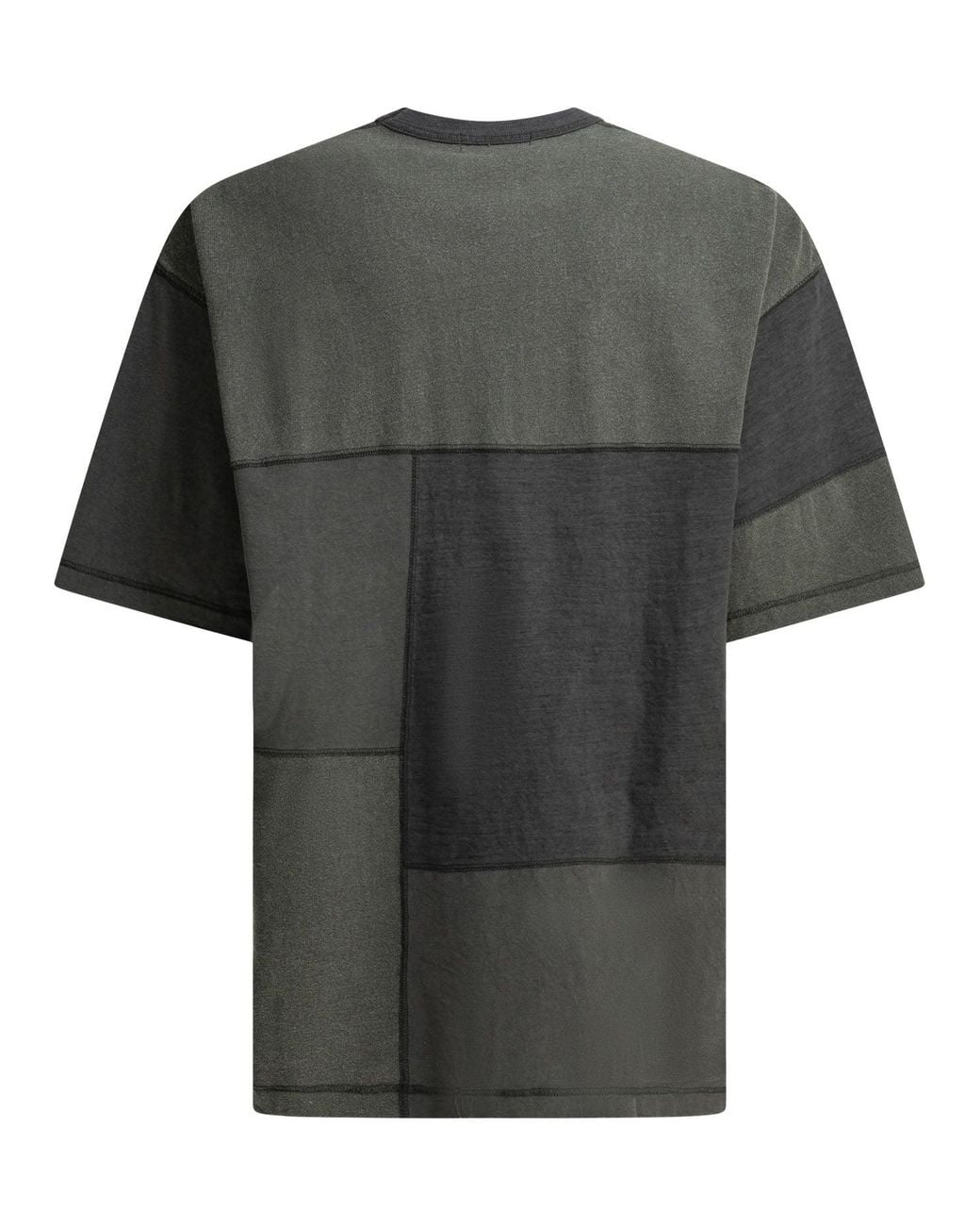 Comme des Garçons Gray Patchwork Crewneck T-Shirt