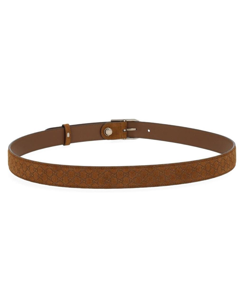 Gucci Brown Logo Buckle Belt for men