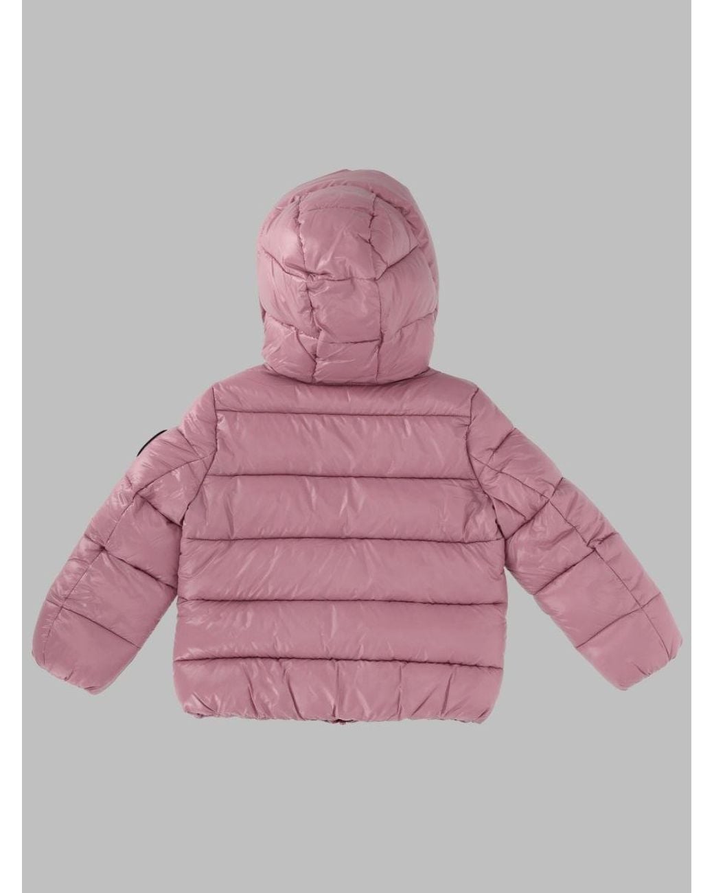 Save The Duck Pink Kids Hooded Puffer Jacket