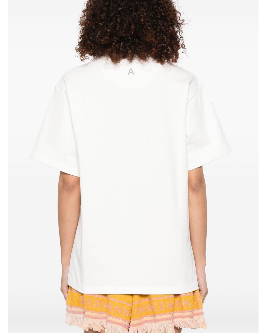ALÉMAIS White Nadia Embroidered Tee