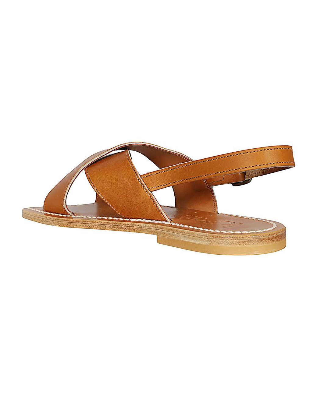 K. Jacques Brown Osorno Leather Sandals