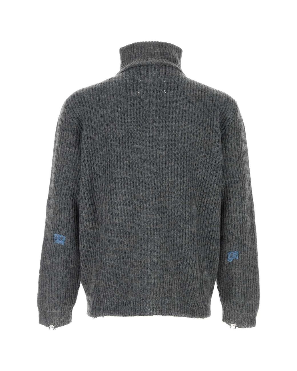 Maison Margiela Gray Wool Blend Sweater
