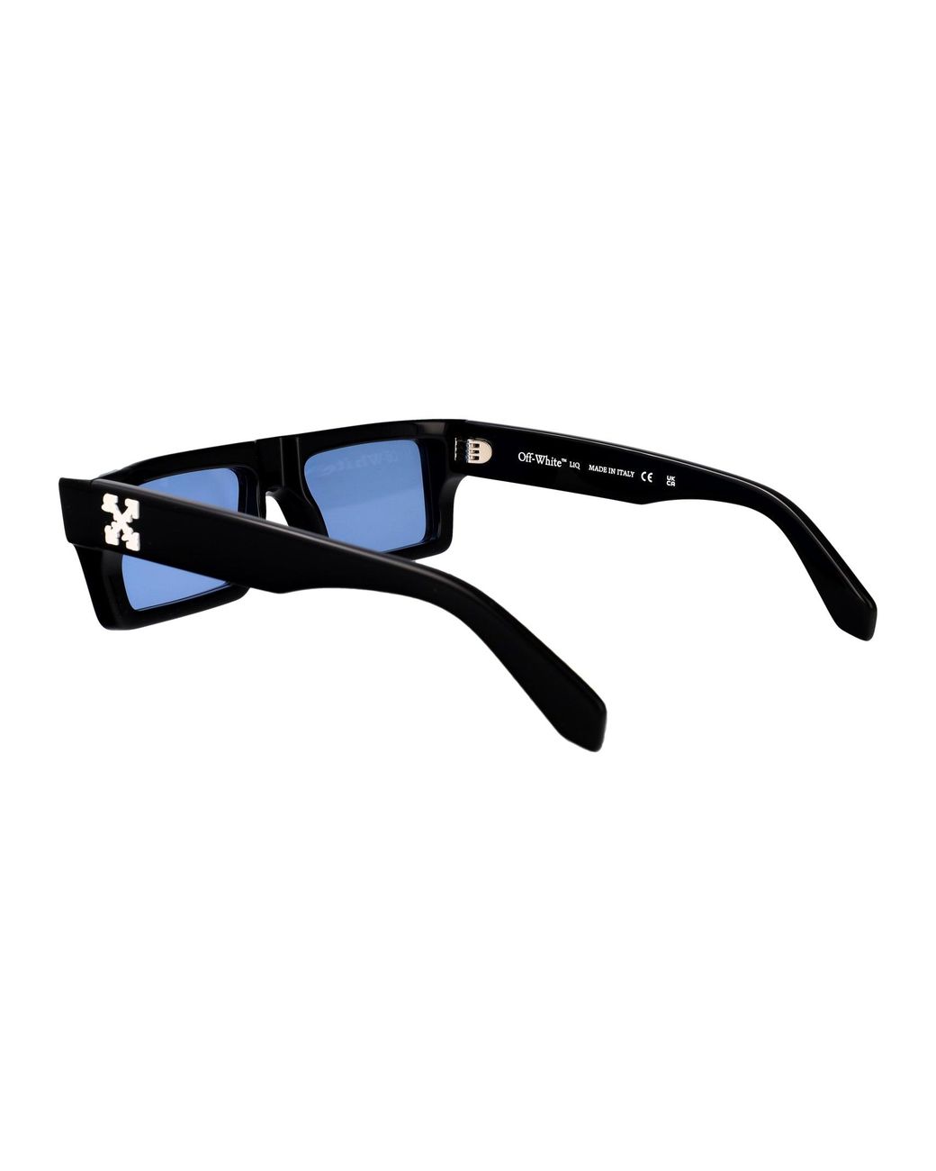 Off-White c/o Virgil Abloh Blue Shiny Acetate Sunglasses