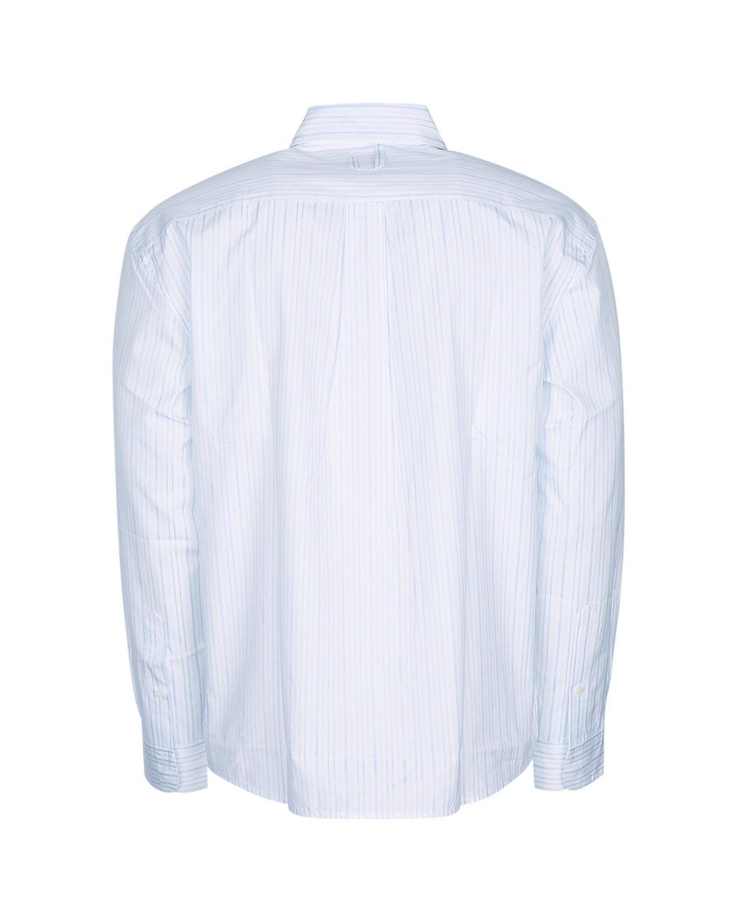 Jacquemus White Simon Shirt With Logo Stripe Detailing for men