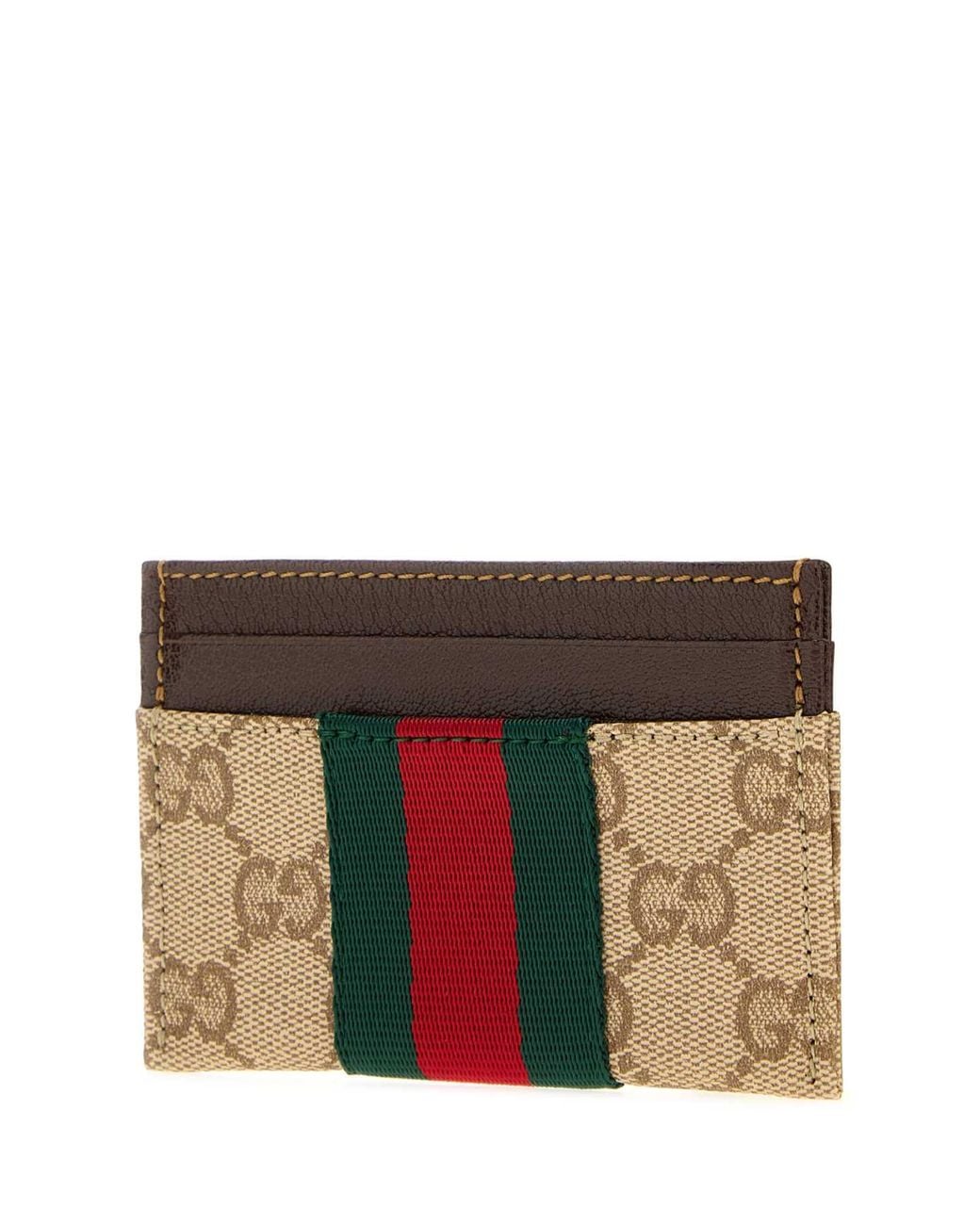 Gucci Multicolor Gg Canvas Card Holder