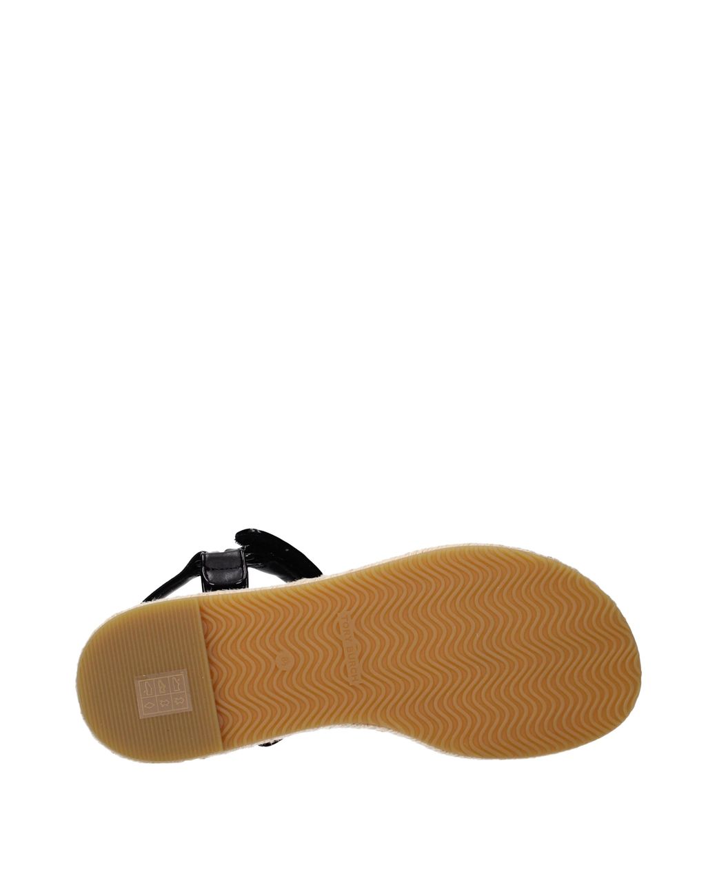Tory Burch Black Leather Sandals