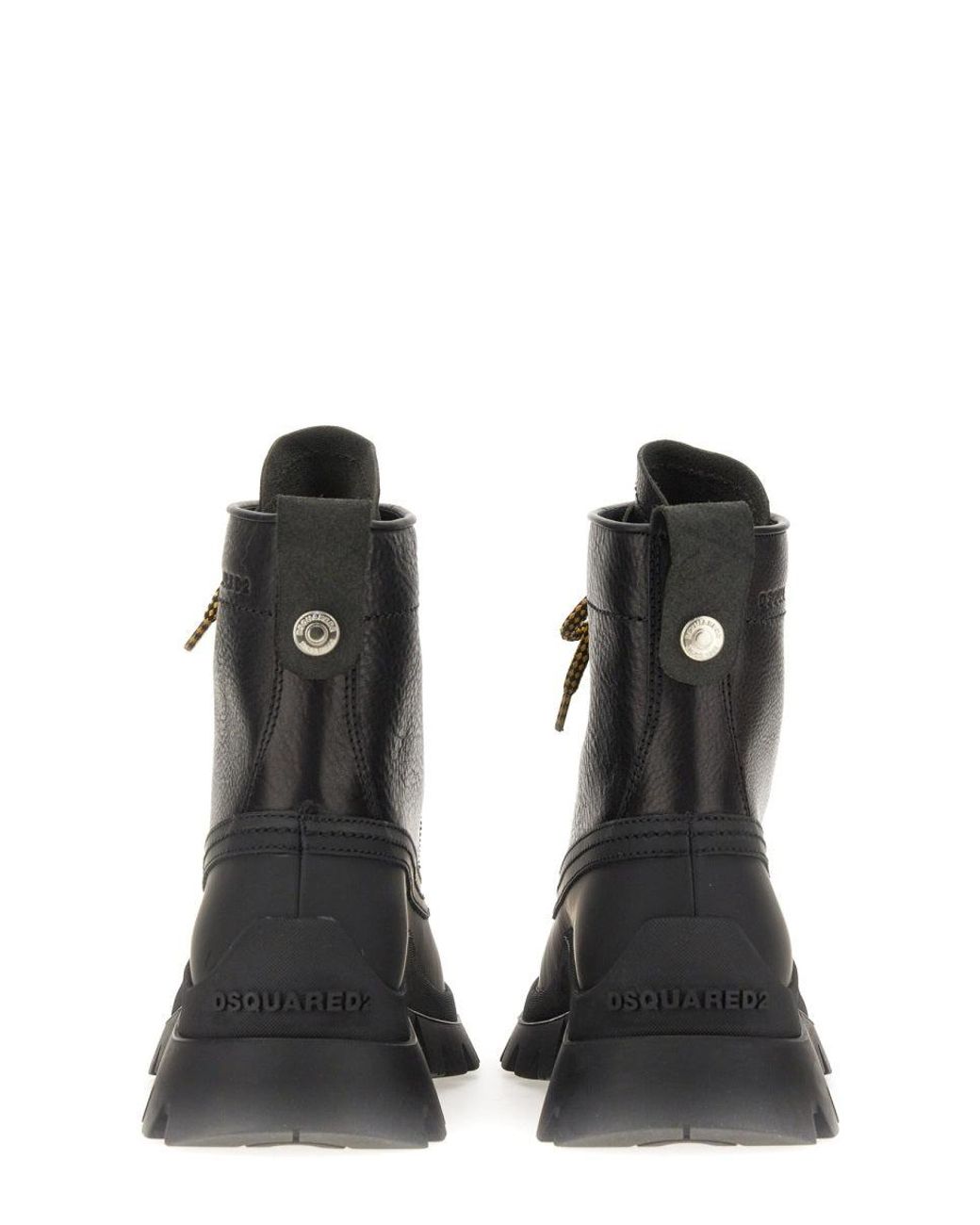 DSquared² Black Canadian Boots for men
