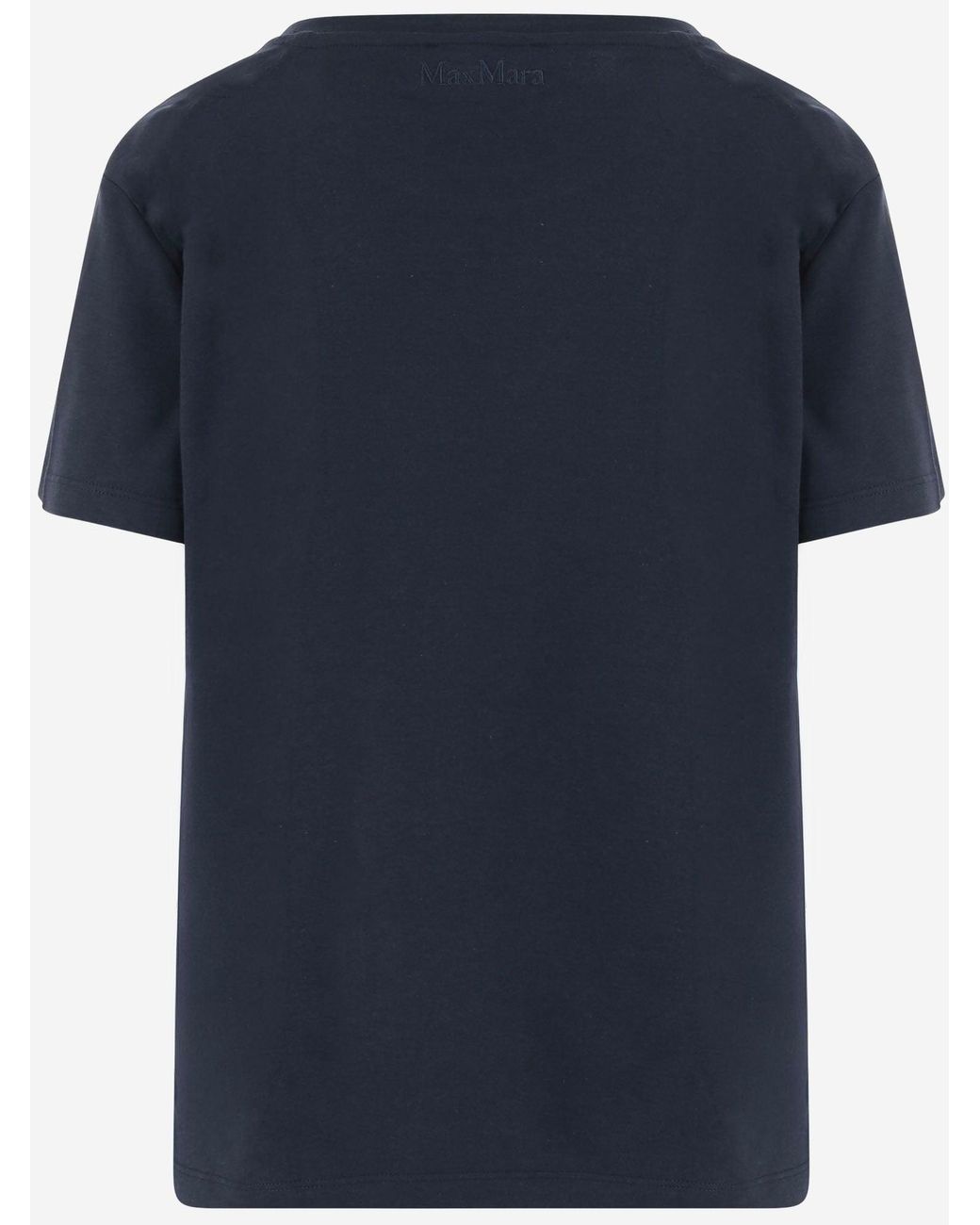 Max Mara Blue Max Mara Cotton Blend T Shirt