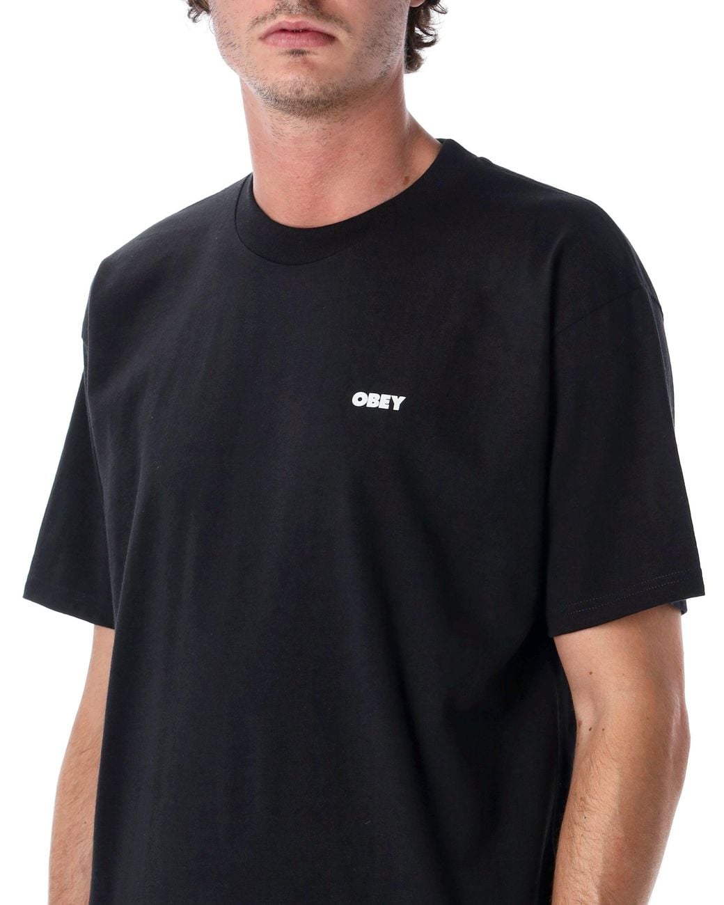 Obey Black T Shirts And Polos