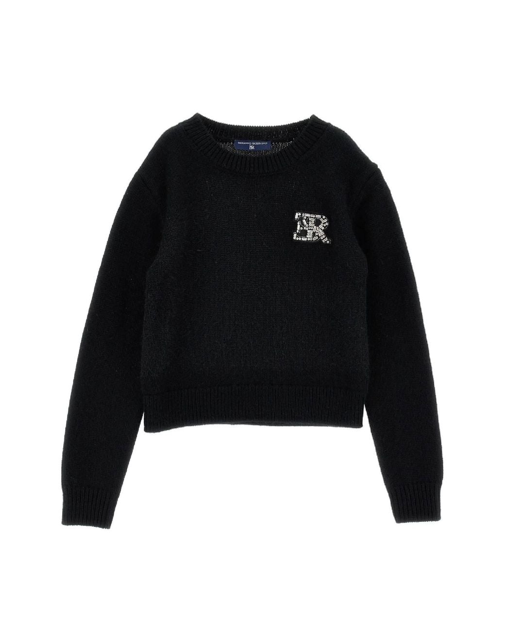 Ermanno Scervino Black Pull Girocollo Mix Alpaca