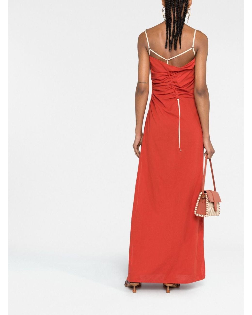 Jacquemus Red La Robe Gaua Long Dress