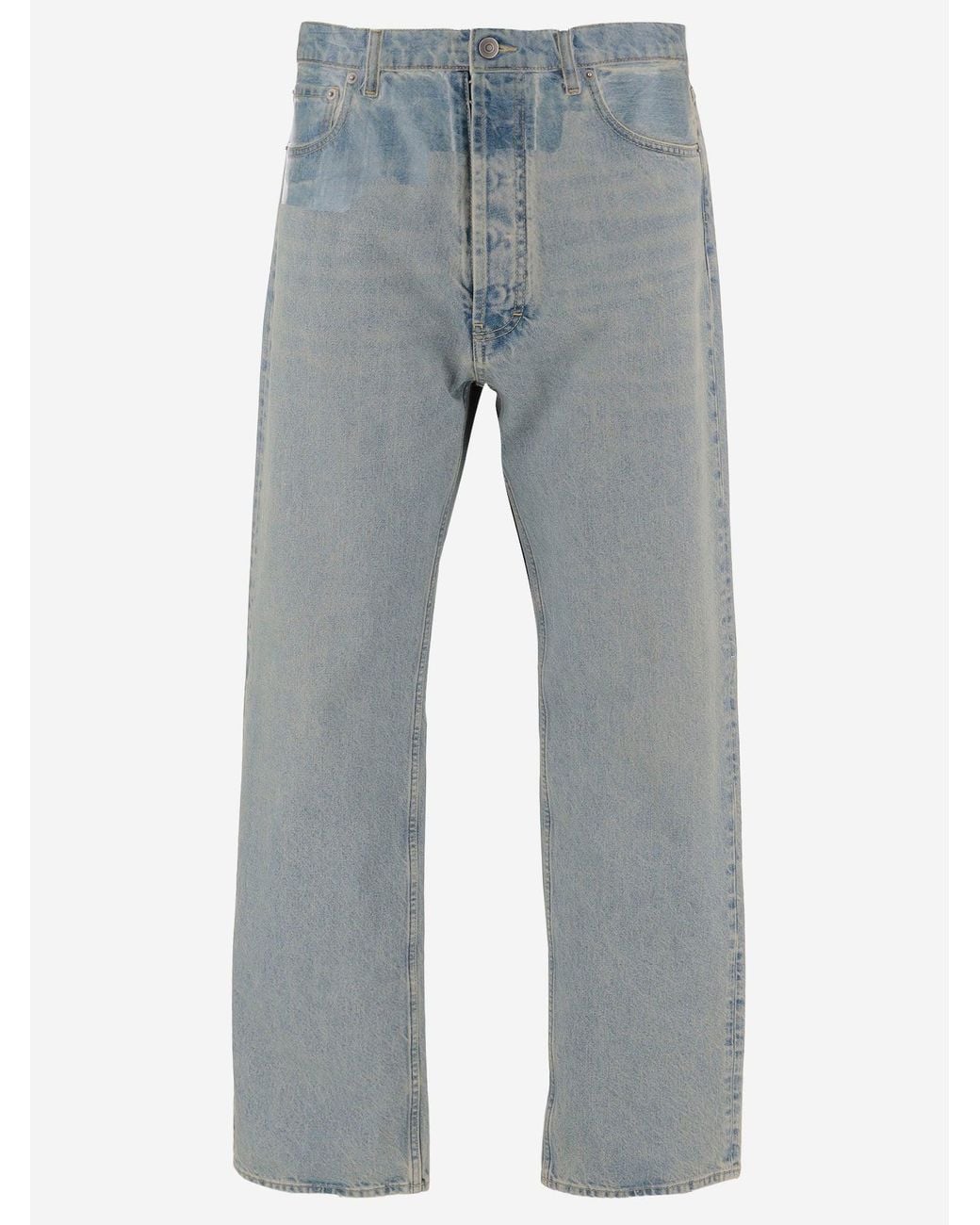 Maison Margiela Blue Cotton Jeans for men