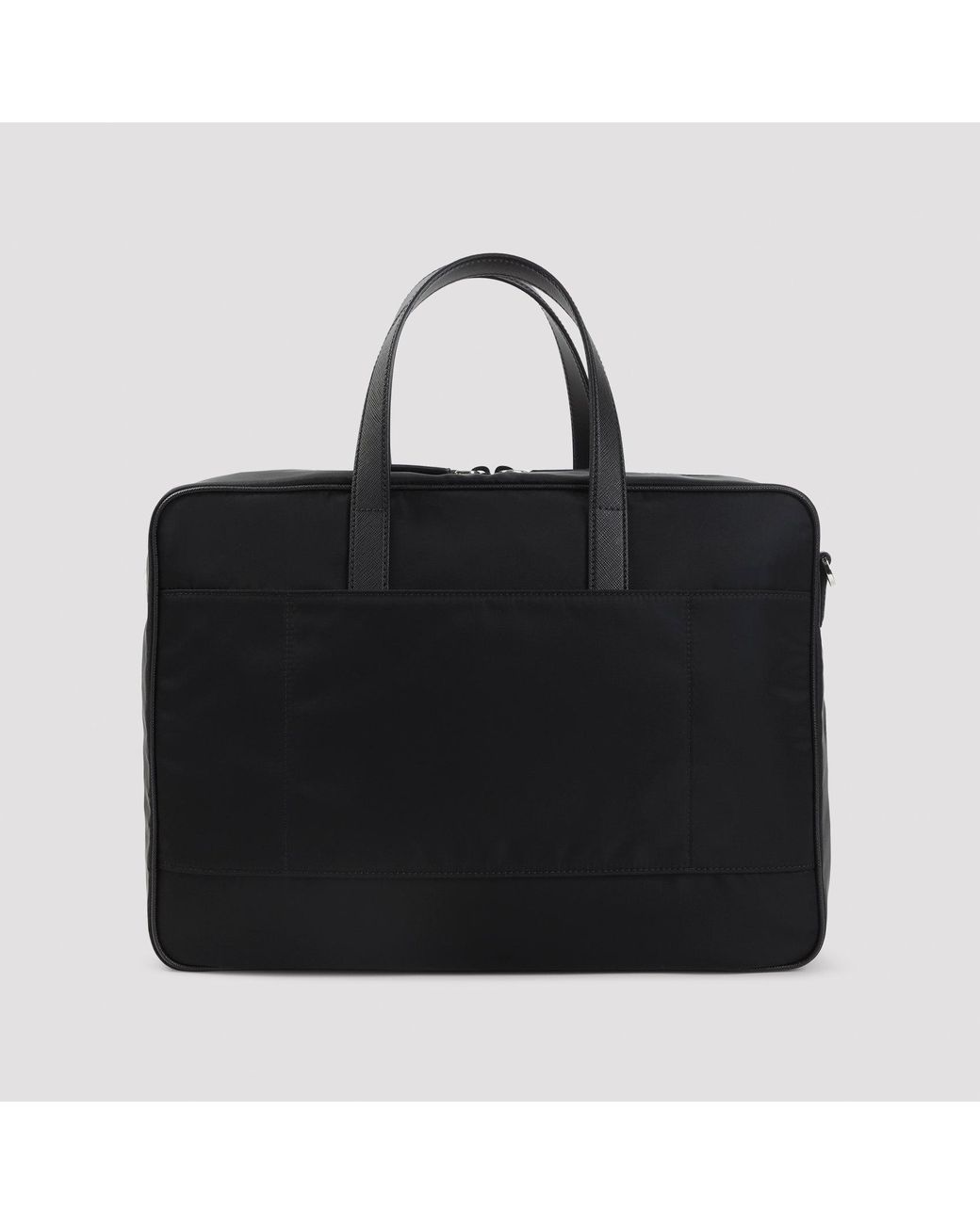 Re Nylon Briefcase Prada en coloris Black