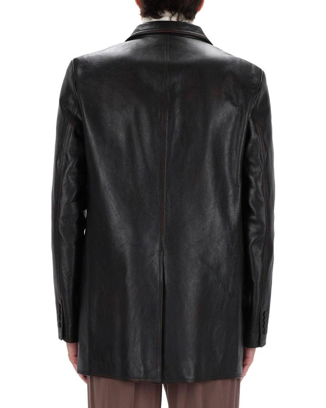 Gucci Black Leather Jacket for men