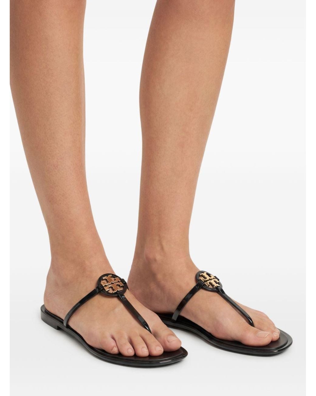 Tory Burch Brown Mini Miller Thong Sandals