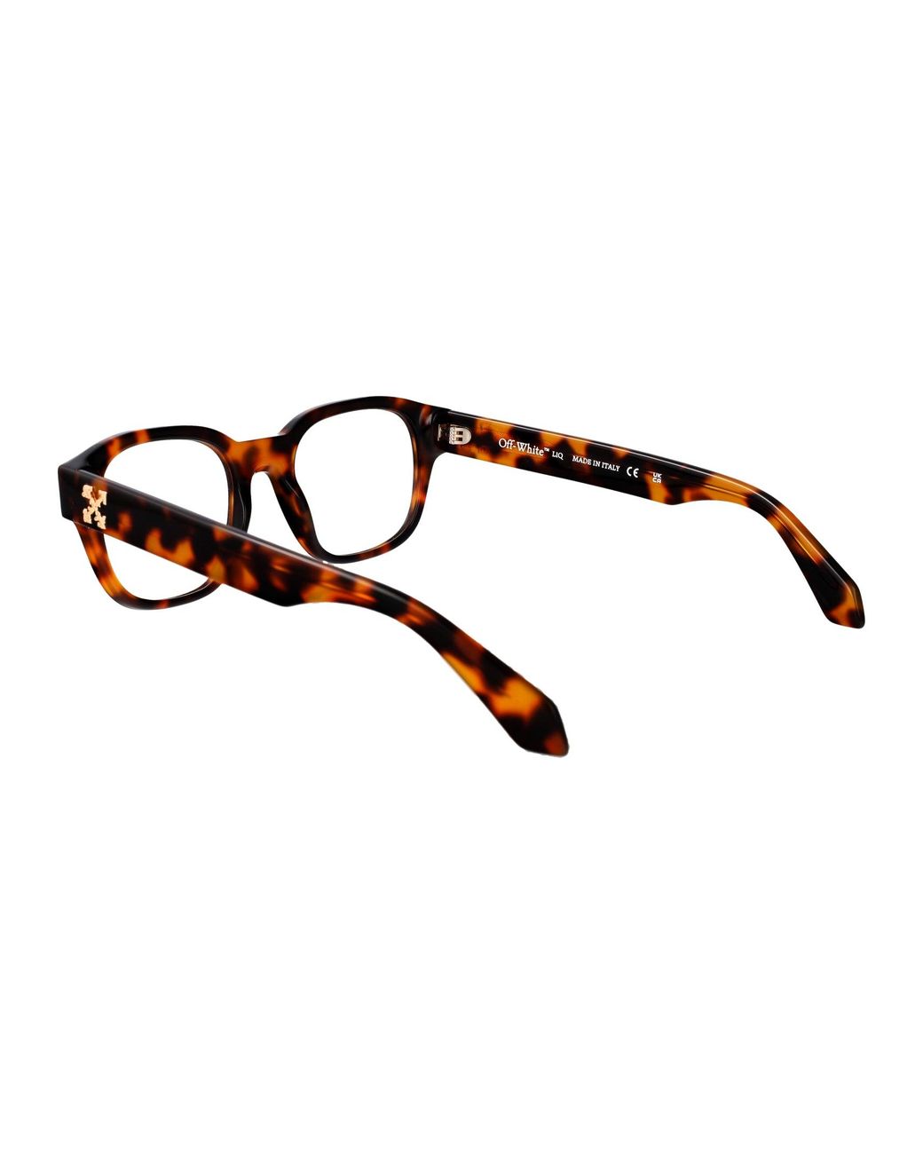 Off-White c/o Virgil Abloh Brown Shiny Havana Acetate Glasses