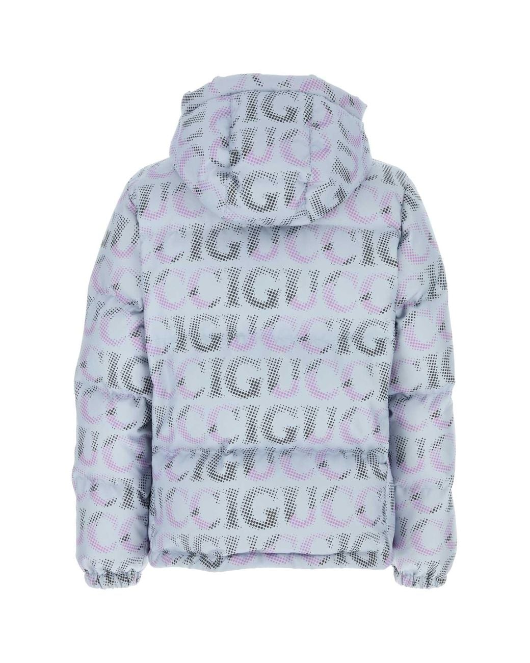 Gucci Blue Printed Polyester Down Jacket