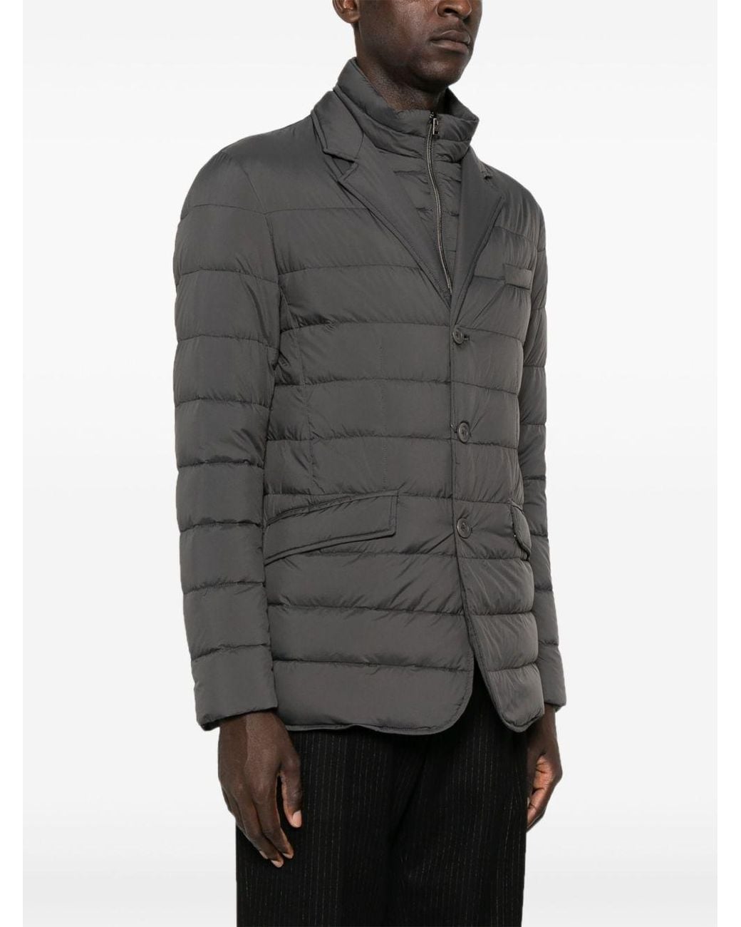 Herno Gray La Giacca Down Jacket for men