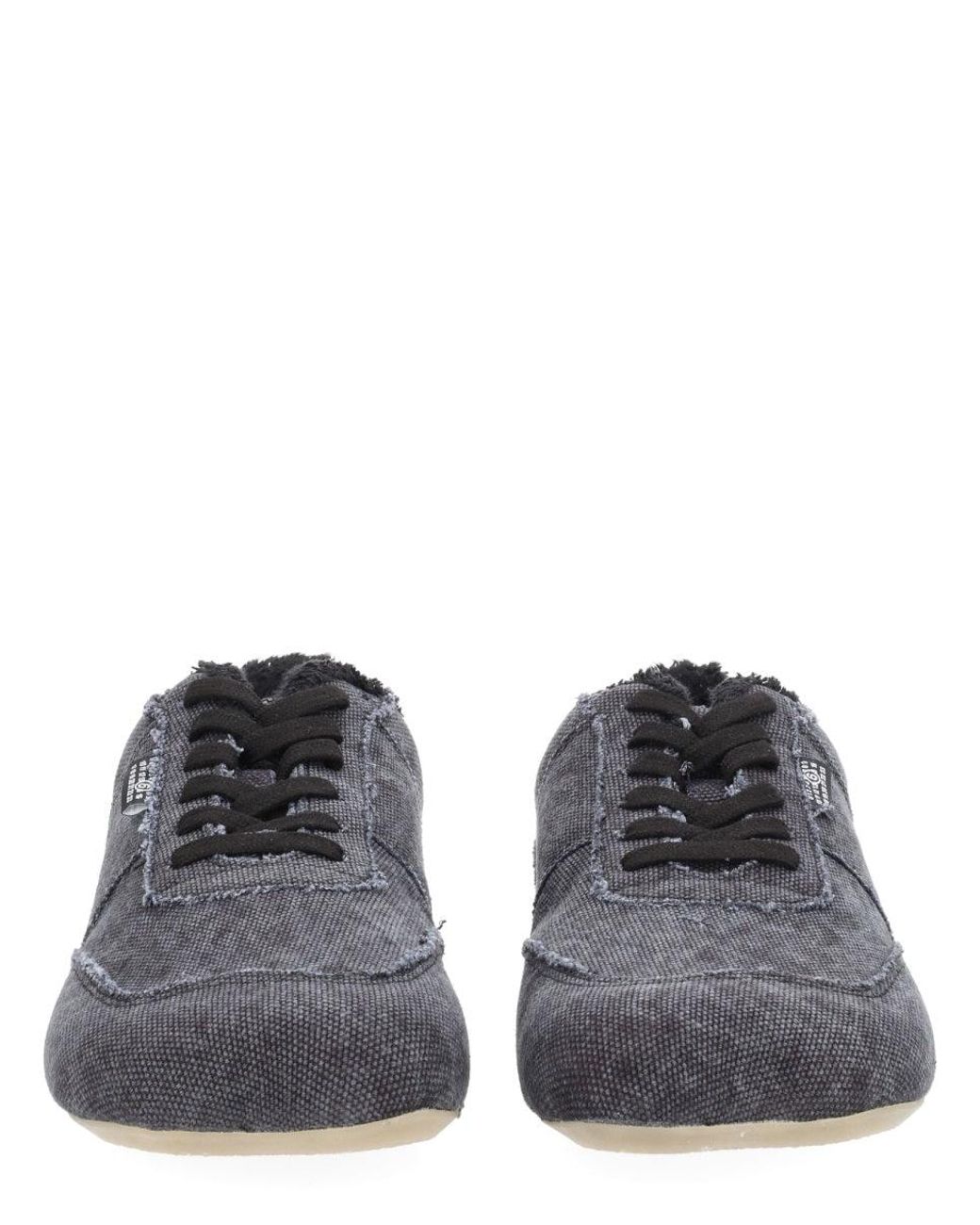MM6 by Maison Margiela Gray Anatomical Canvas Sneaker for men