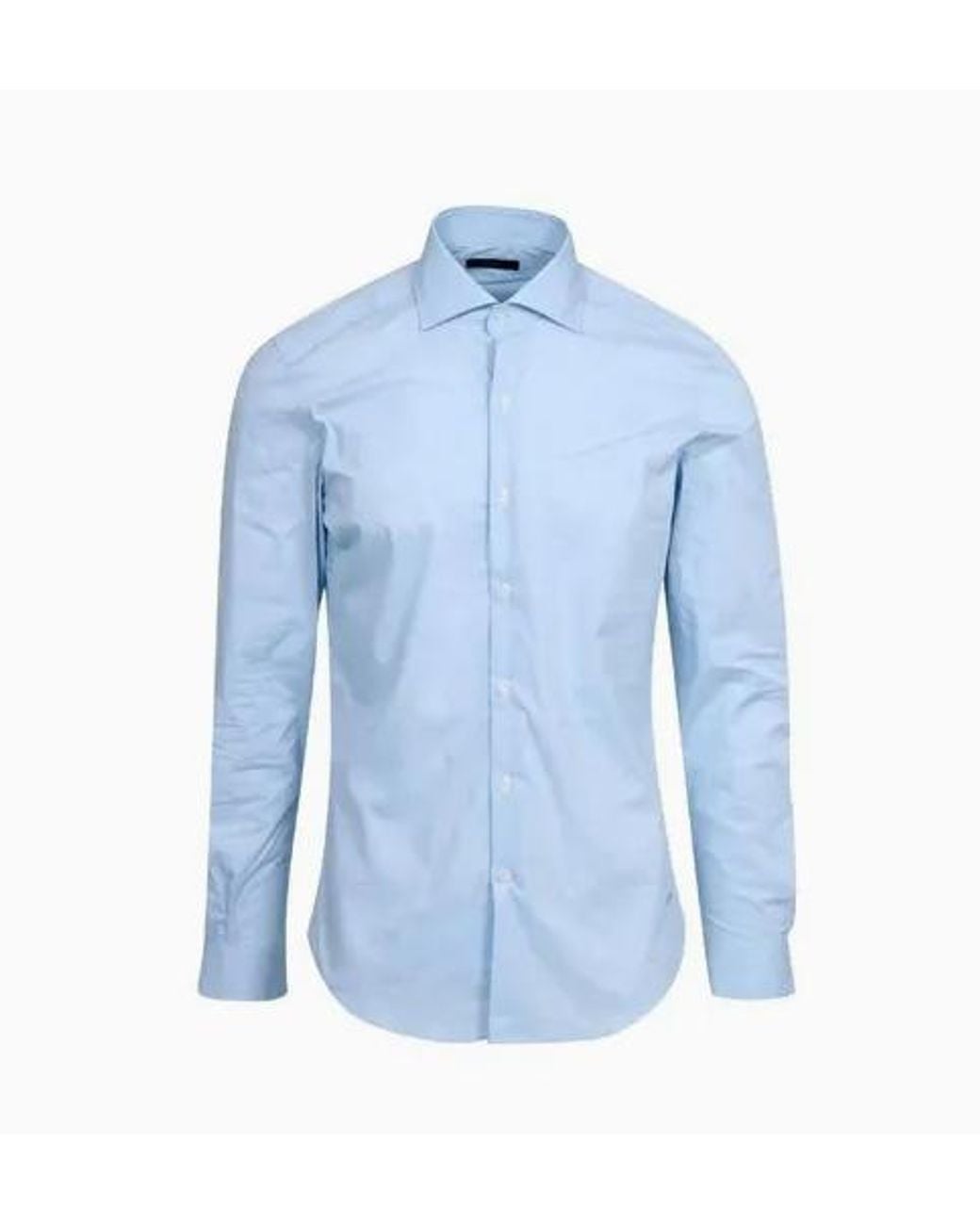 Fay Blue Collo Francese Stretch-Hemd