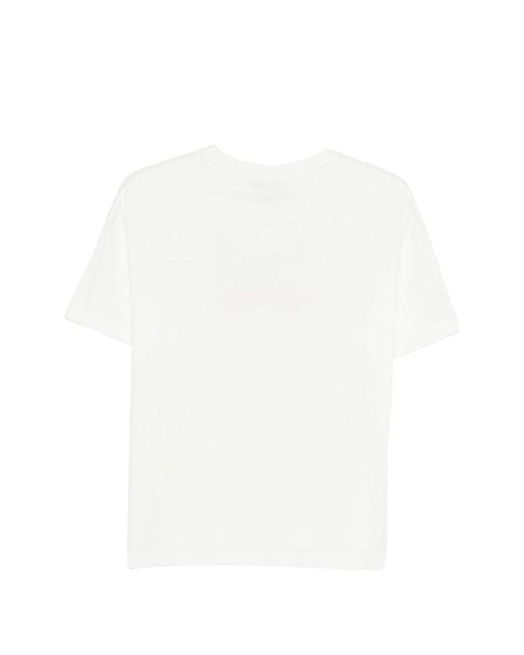 Fendi White T-Shirt With Logo
