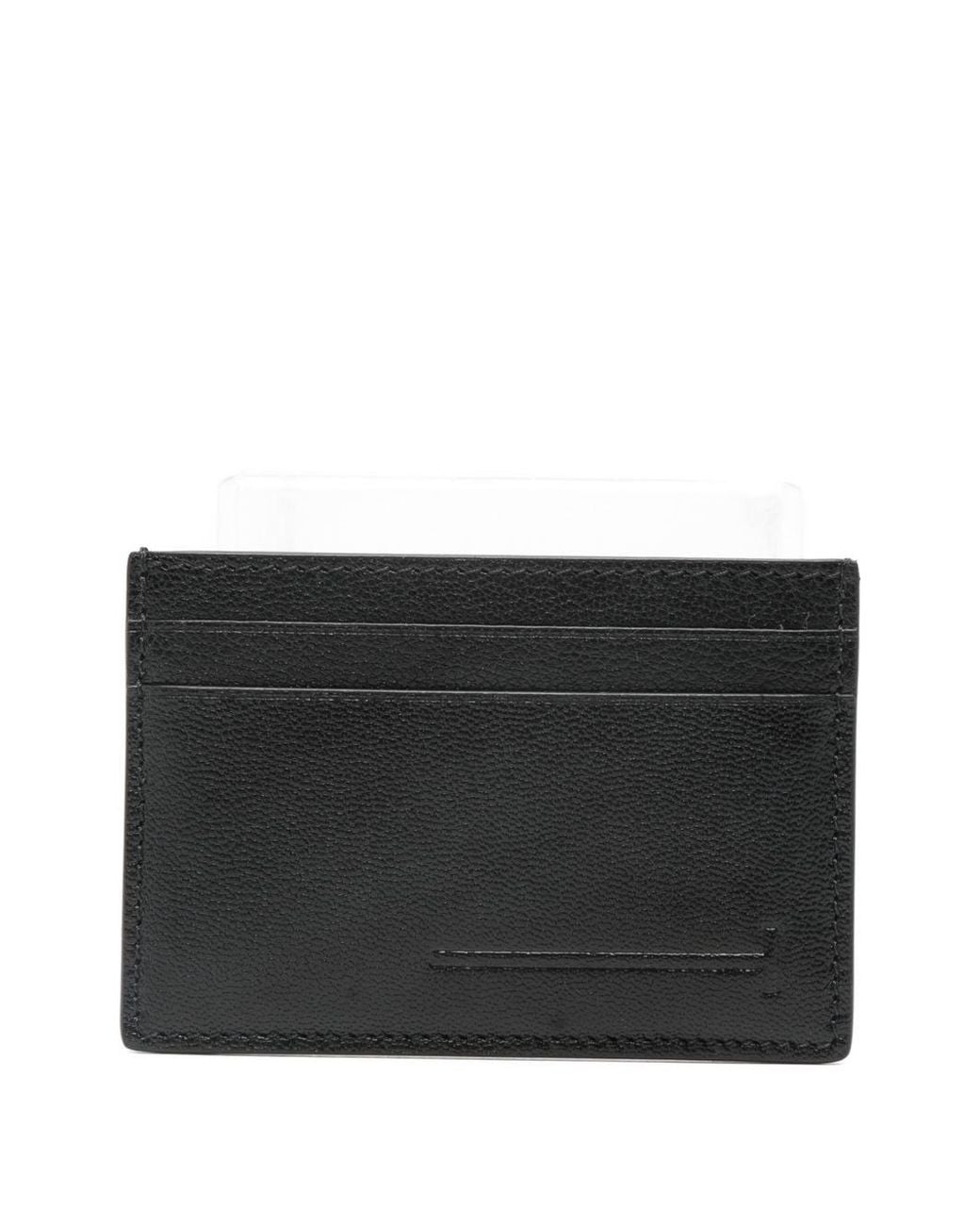 Tom Ford Black Logo-Print Leather Cardholder for men