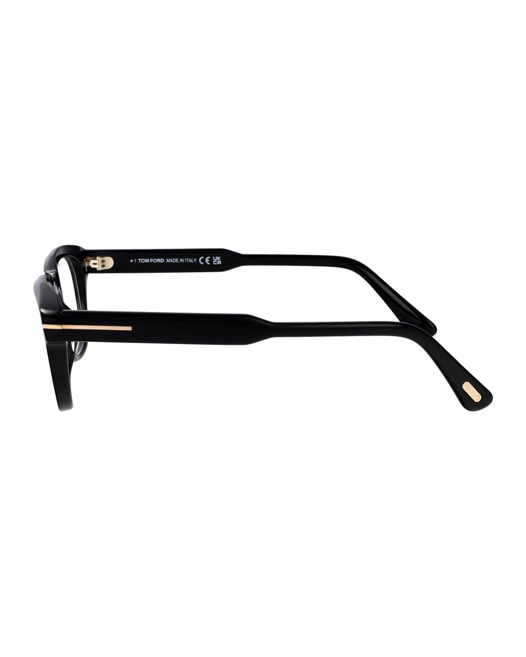 Tom Ford Black Round Optical Ft6180 B 01