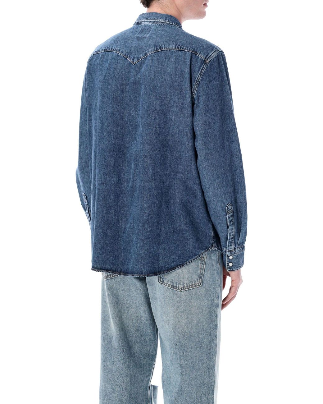 Levi's Blue Western Denim Shirt for men