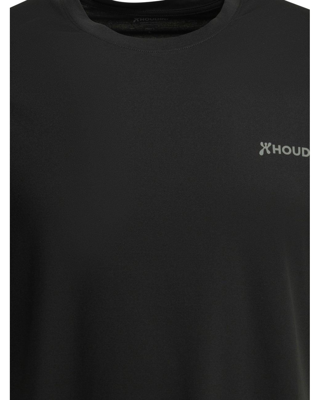 Houdini Sportswear Black "Pace Air Message" Crewneck T Shirt
