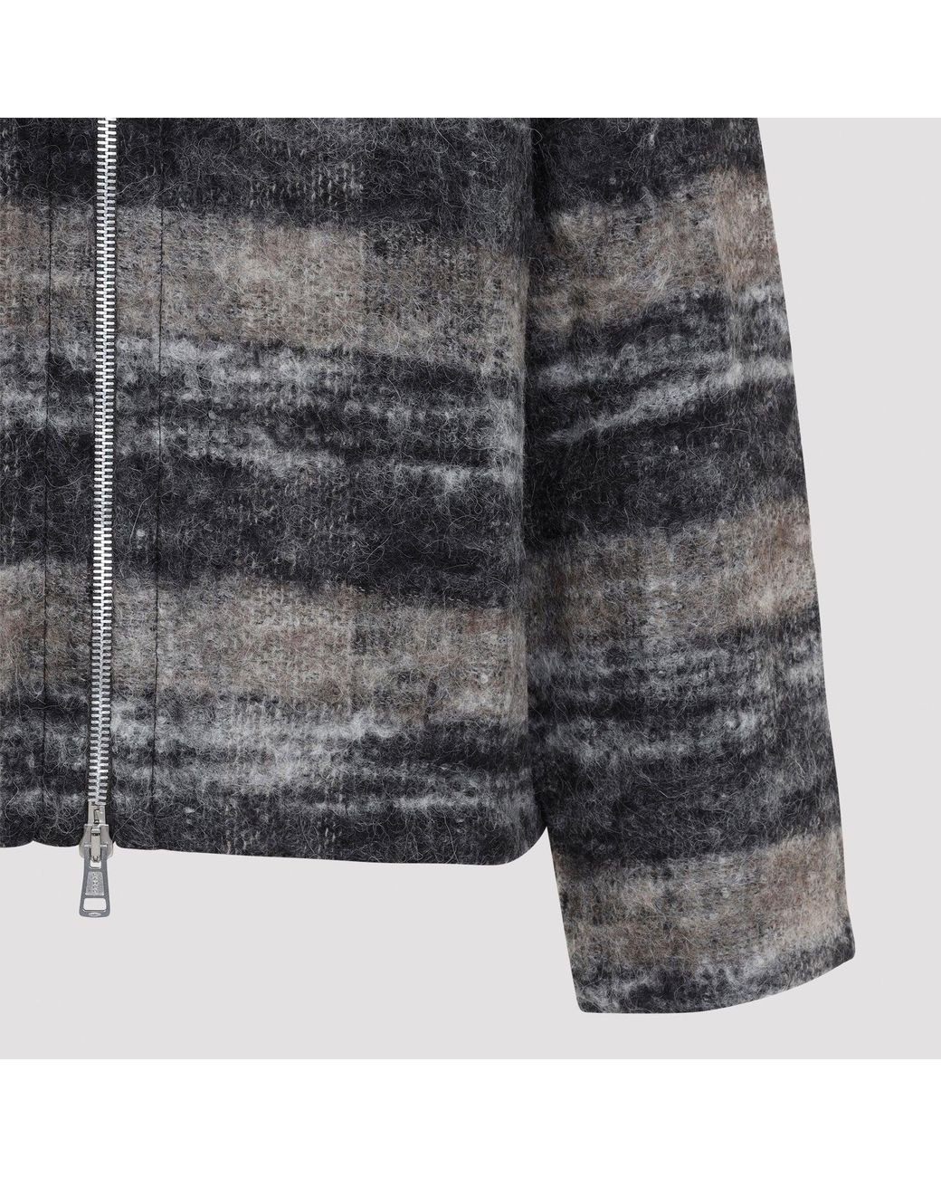 Our Legacy Gray Full Zip Hoodie for men